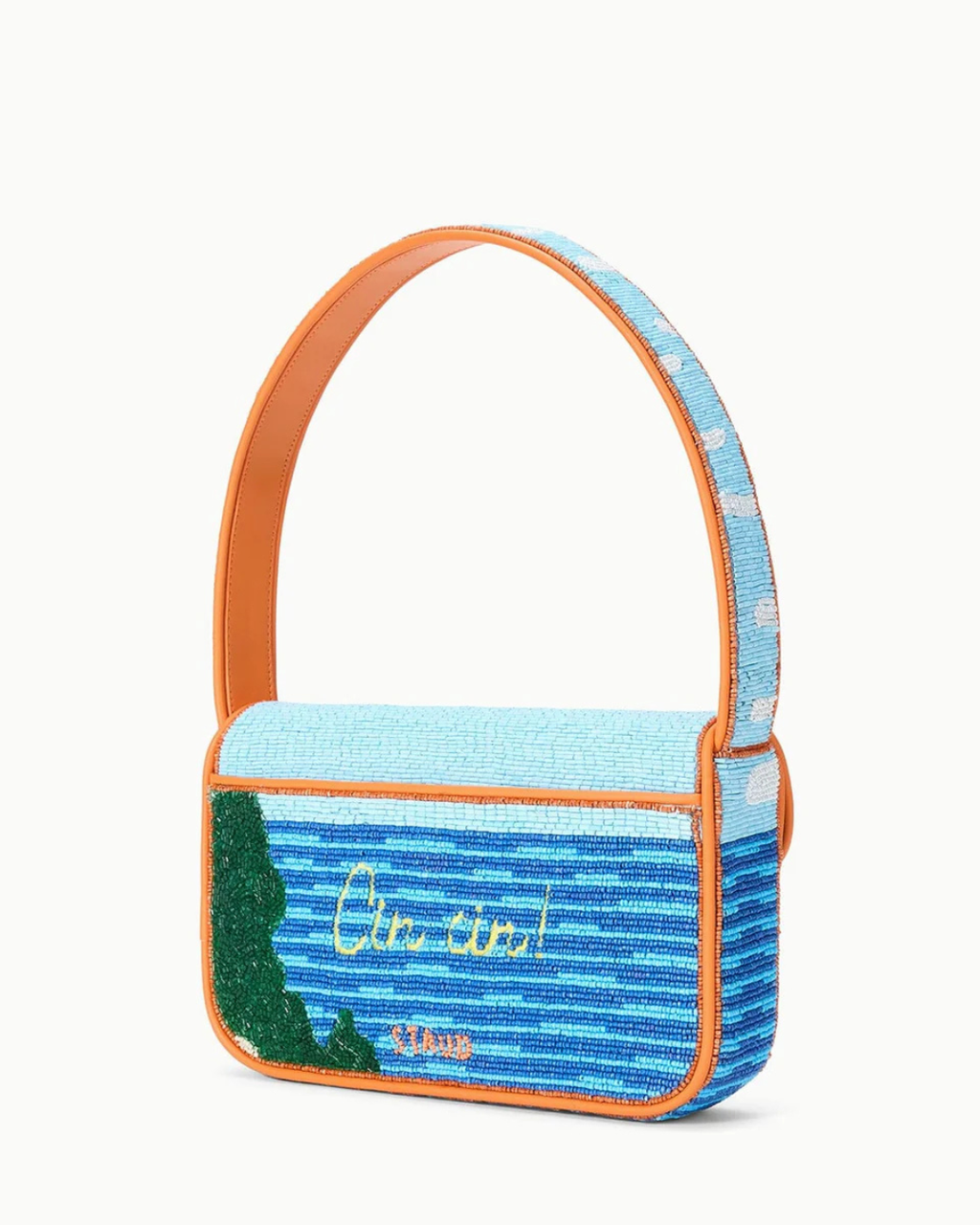 Staud Tommy Beaded Bag - Sunset Spritz