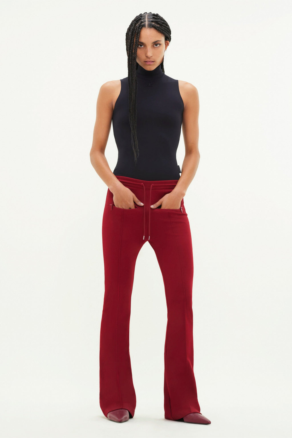 COURREGES TRACKSUIT INTERLOCK PANTS