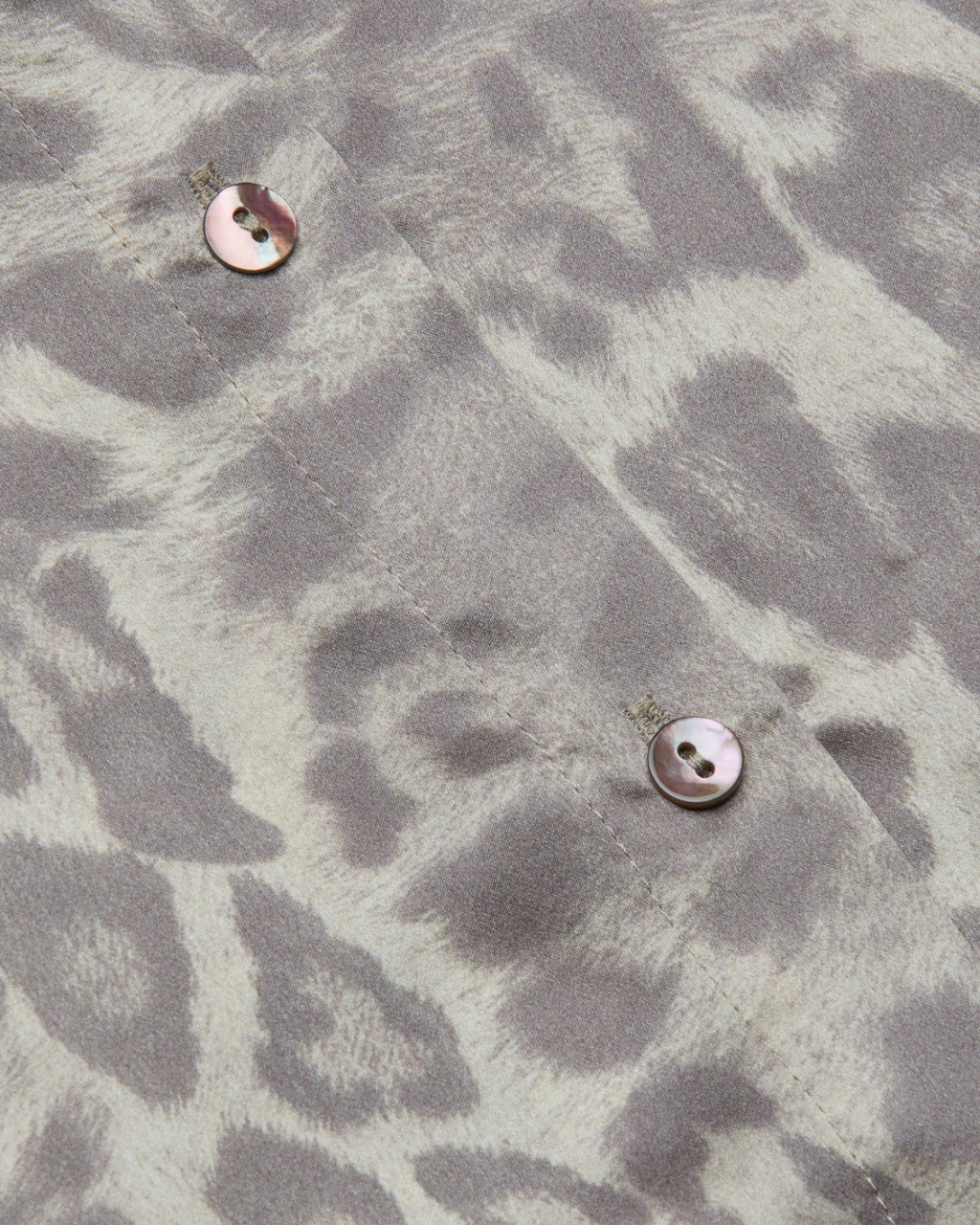 L'agence Tyler L/S Blouse - Grey Multi Patch Leopard