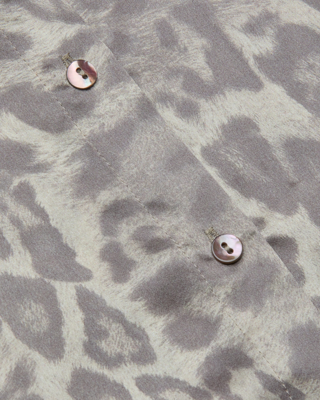 L'agence Tyler L/S Blouse - Grey Multi Patch Leopard