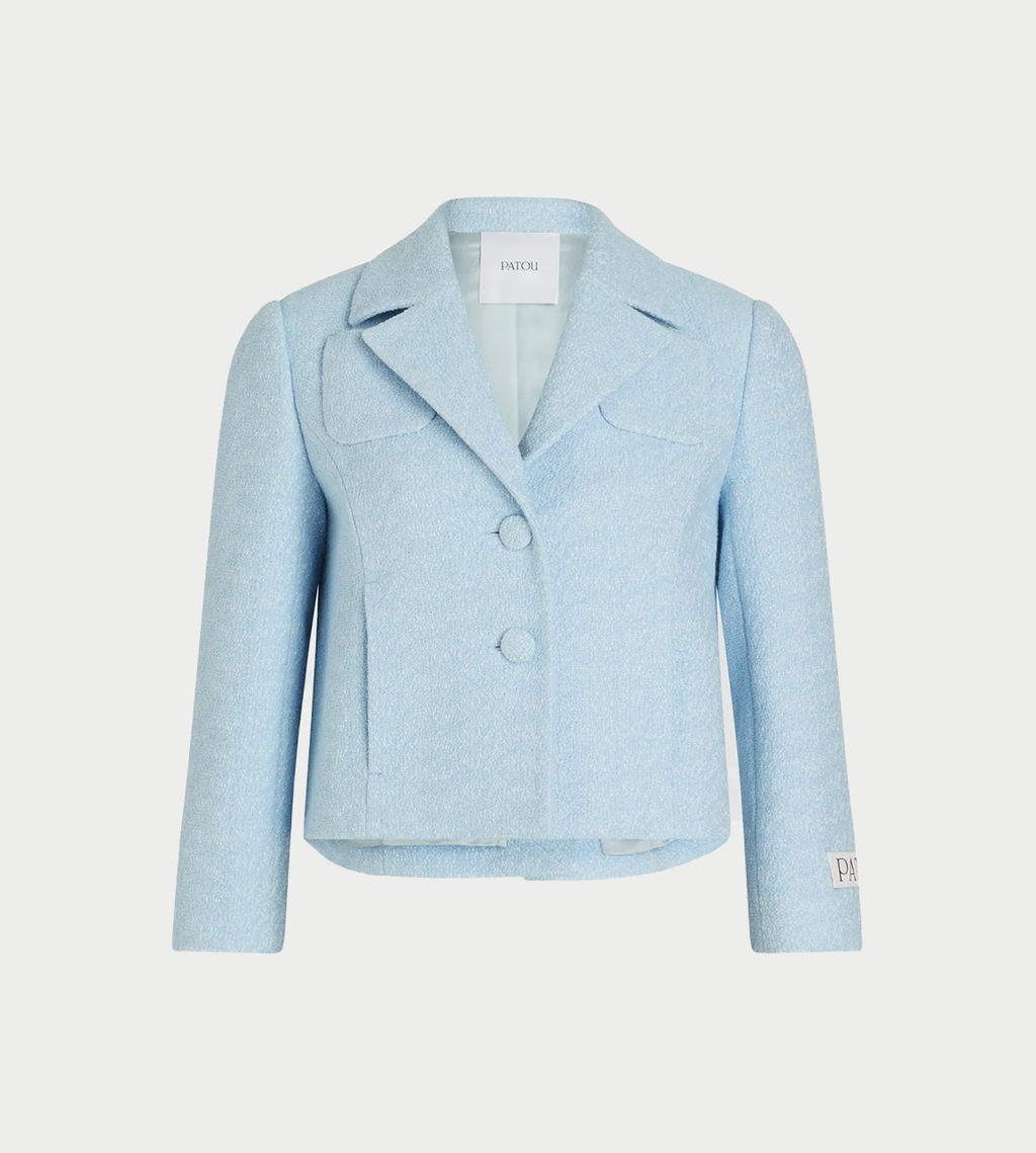 Patou Tailored Short Jacket - Blue