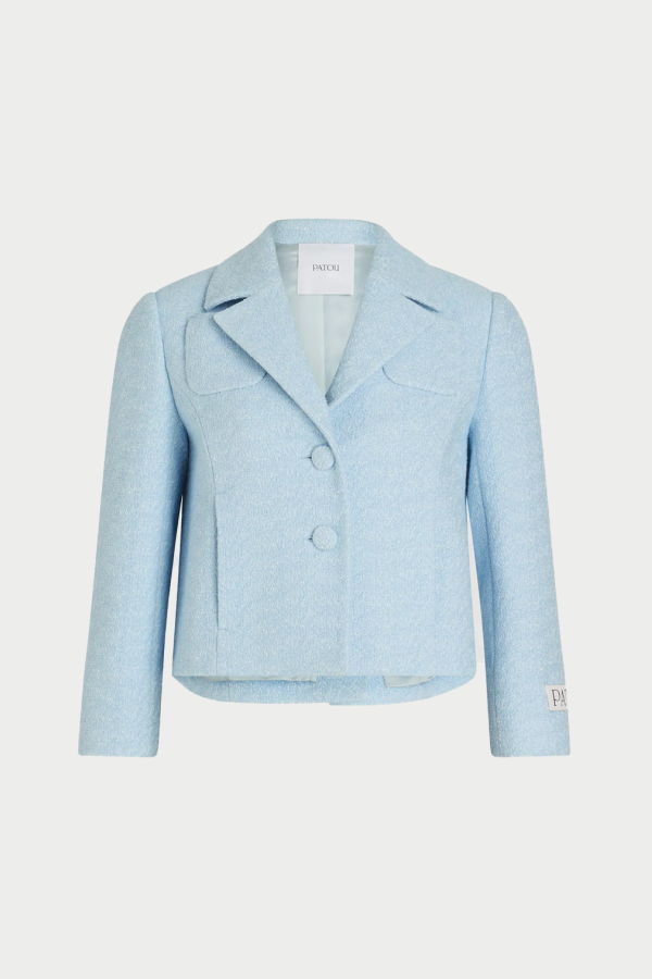 Patou Tailored Short Jacket - Blue