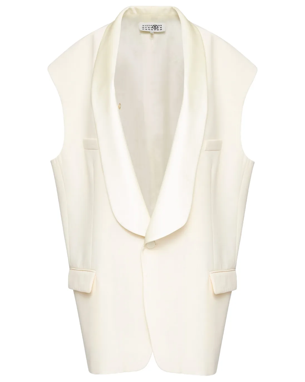 MM6 Maison Margiela Tailored Waistcoat - Pale Yellow