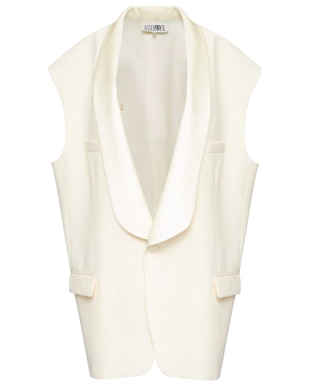 MM6 Maison Margiela Tailored Waistcoat - Pale Yellow