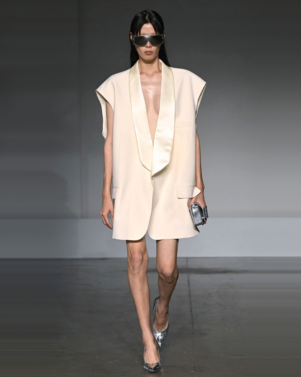 MM6 Maison Margiela Tailored Waistcoat - Pale Yellow