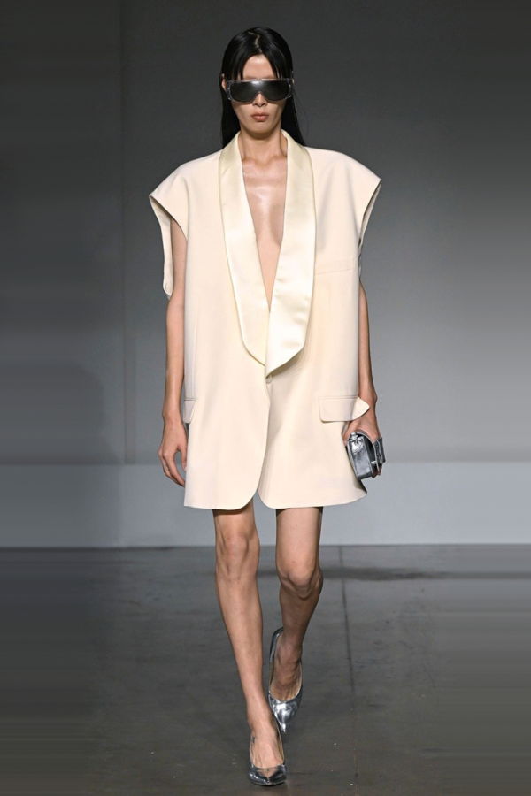 MM6 Maison Margiela Tailored Waistcoat - Pale Yellow