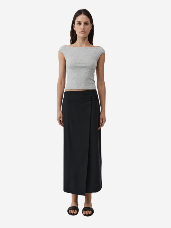 St. Agni Tailored Wrap Skirt