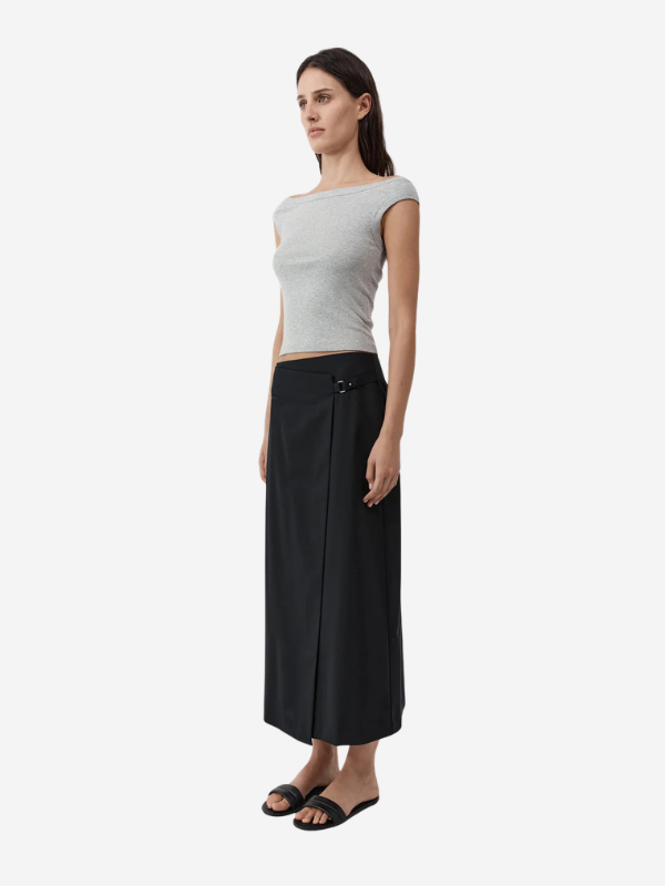 St. Agni Tailored Wrap Skirt
