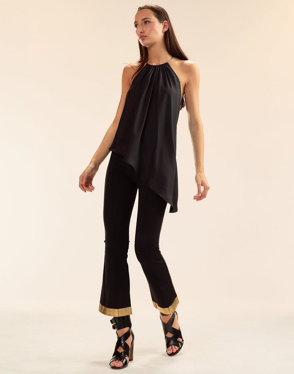 Cynthia Rowley Talita Silk Blouse - Black
