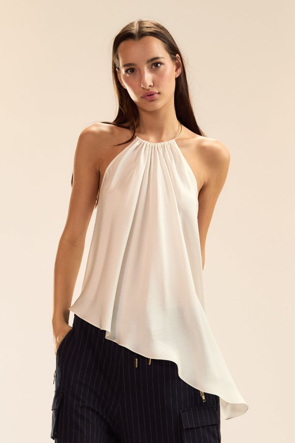 Cynthia Rowley Talita Silk Blouse - White