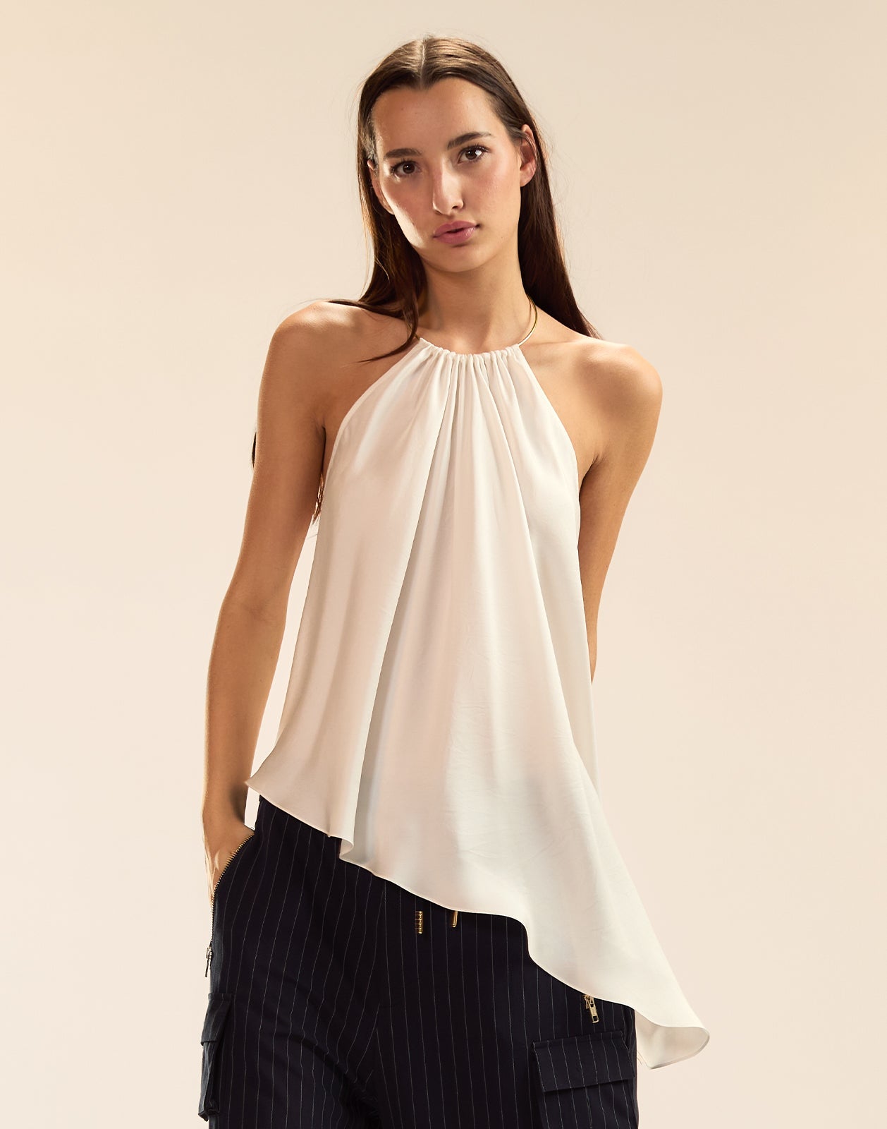 Cynthia Rowley Talita Silk Blouse - White