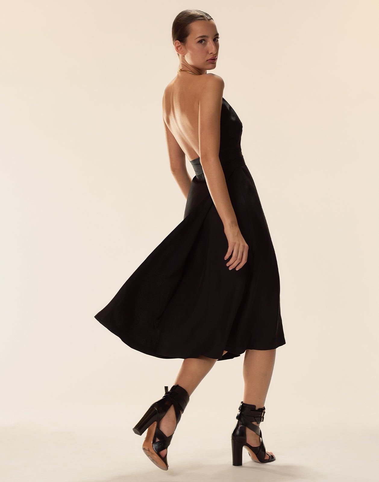 Cynthia Rowley Talita Silk Wrap Dress - Black