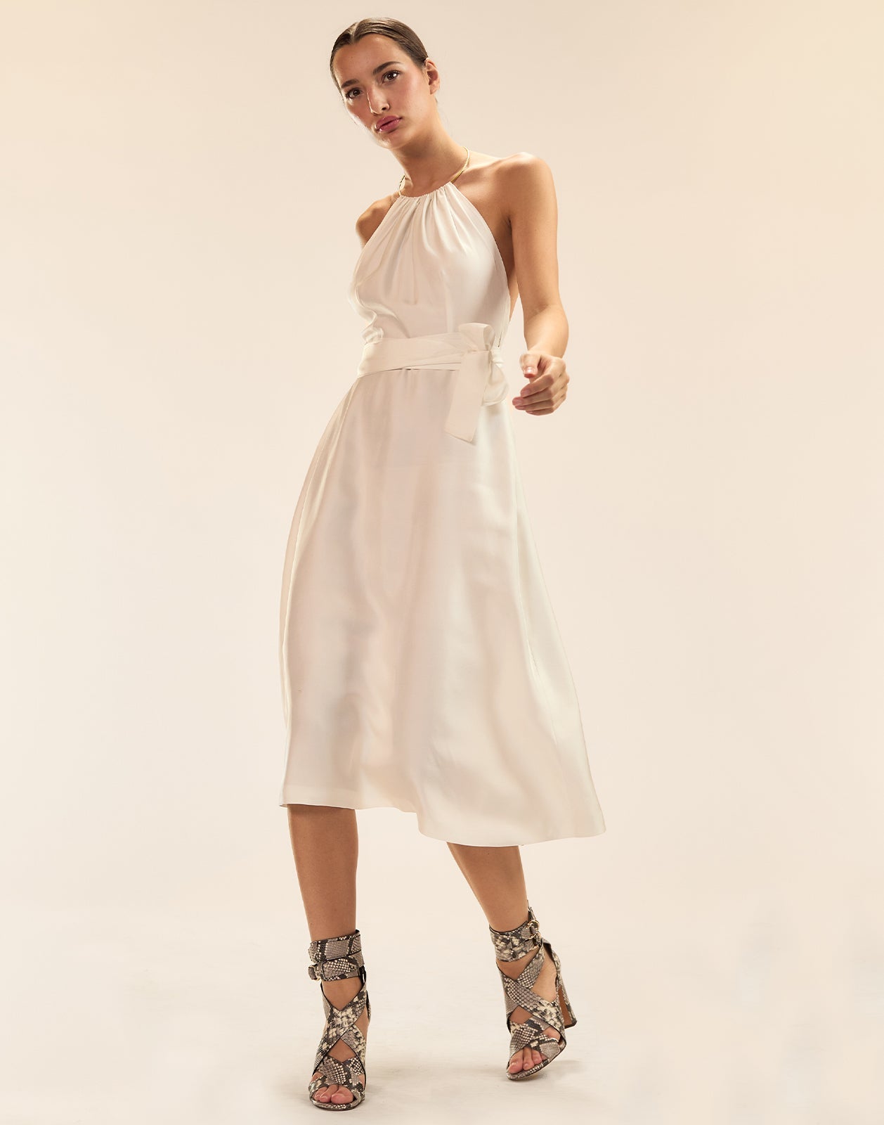 Cynthia Rowley Talita Silk Wrap Dress - White