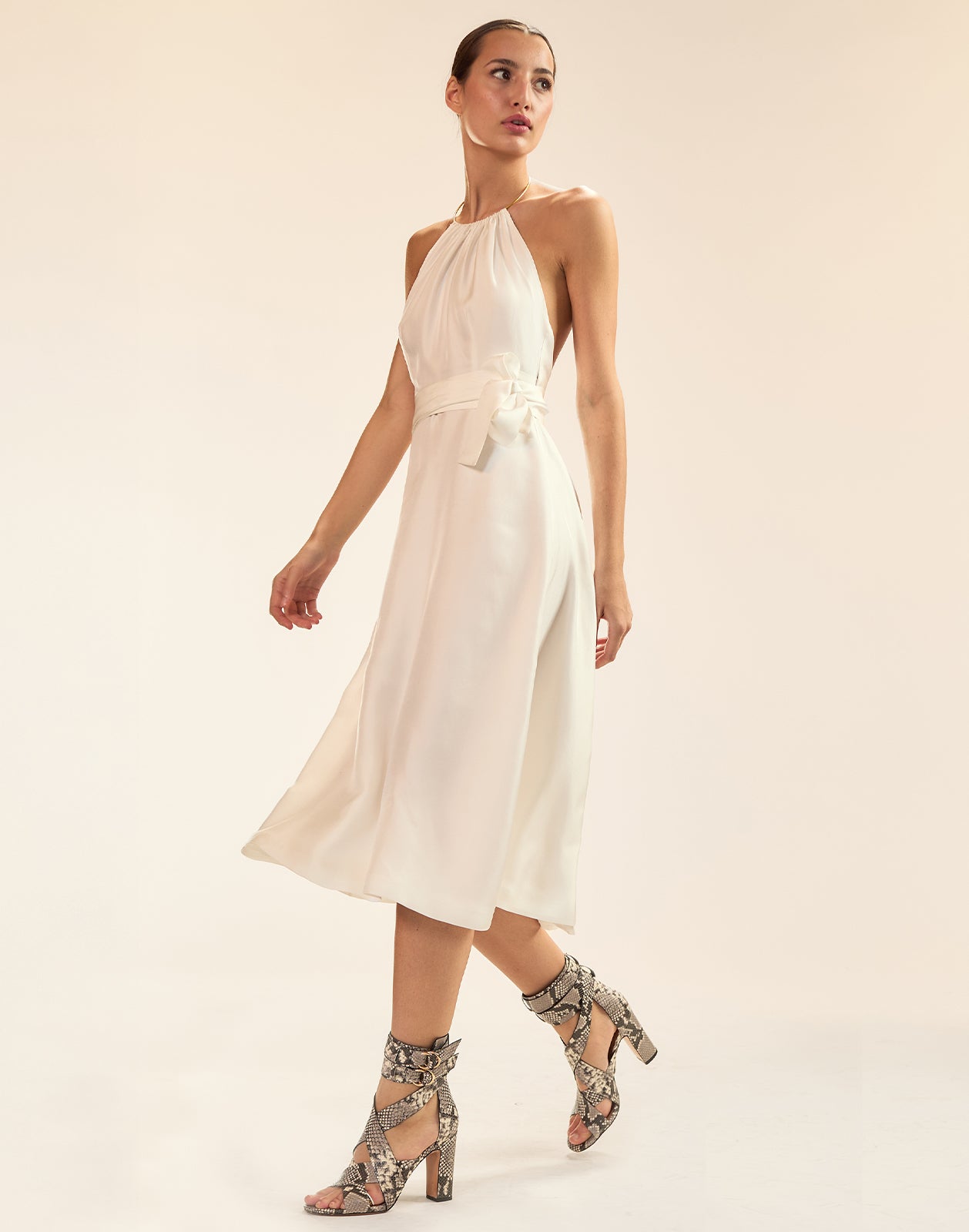 Cynthia Rowley Talita Silk Wrap Dress - White