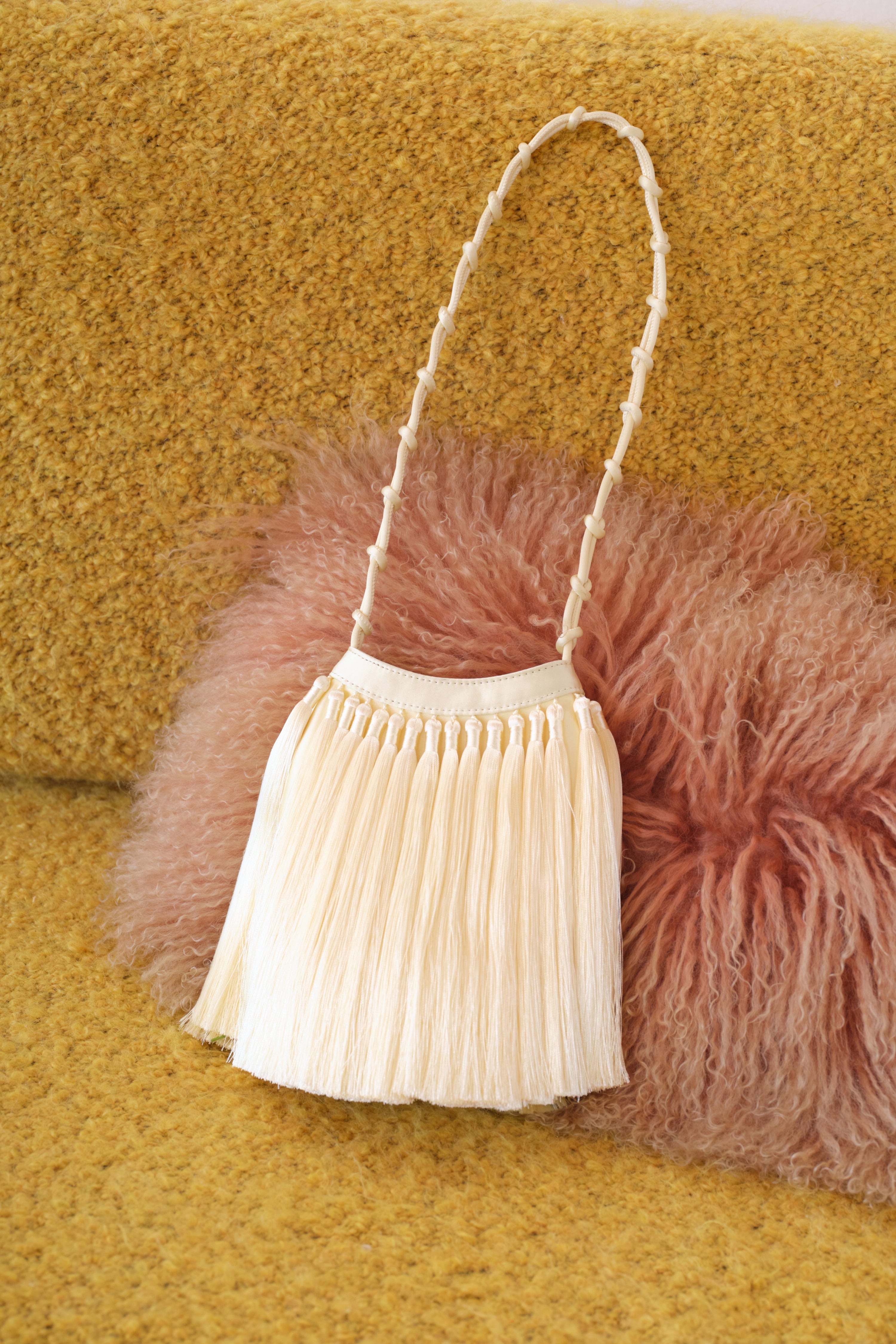 Simon Miller Tassel Knotty Bag - Butter