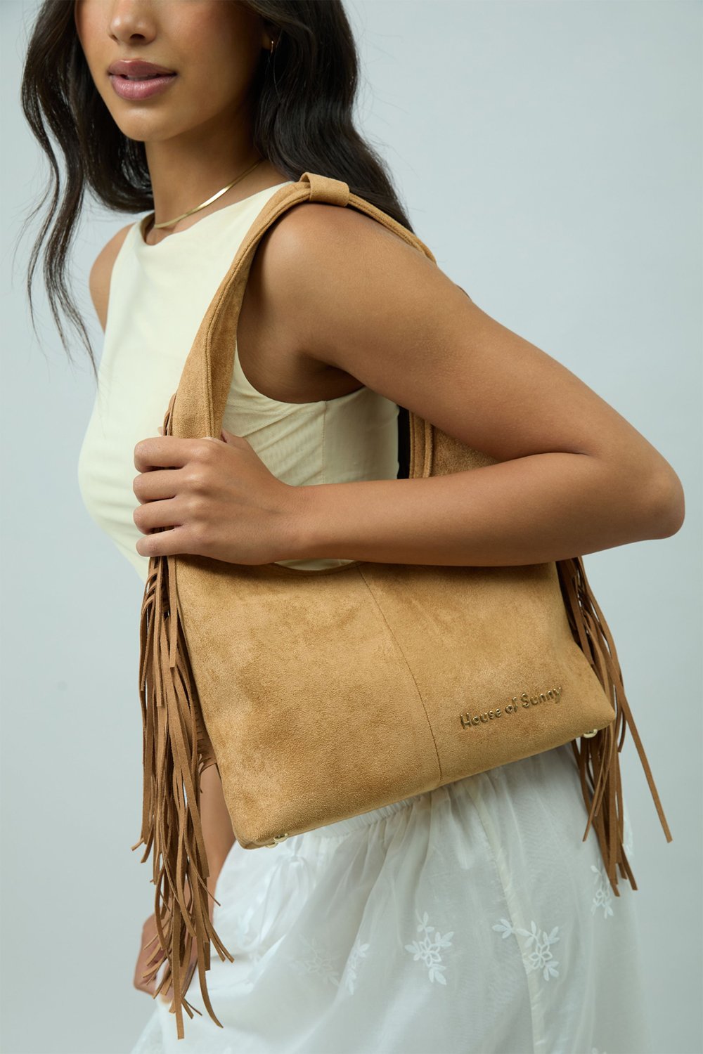 House of Sunny Tassel Sling Bag