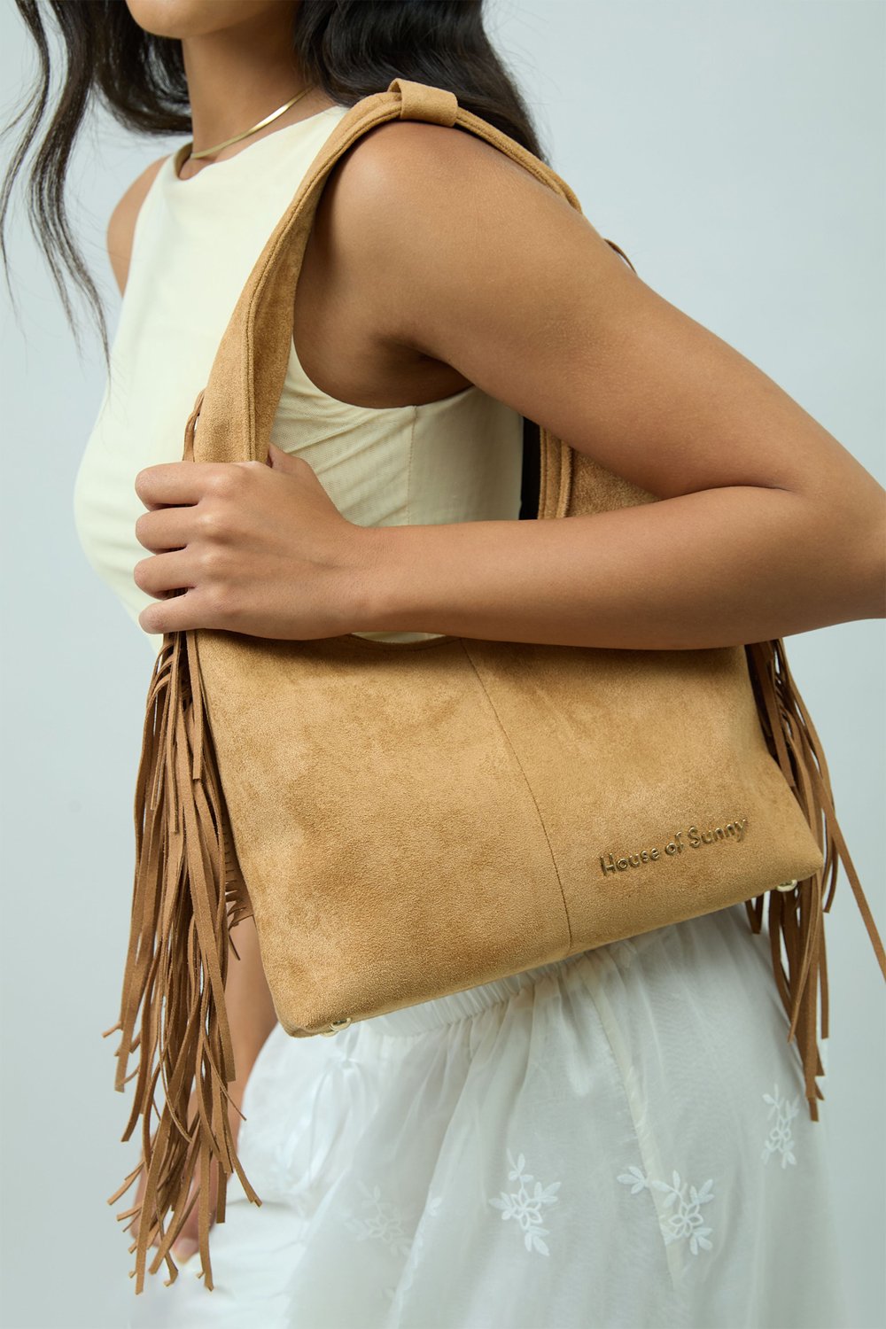 House of Sunny Tassel Sling Bag