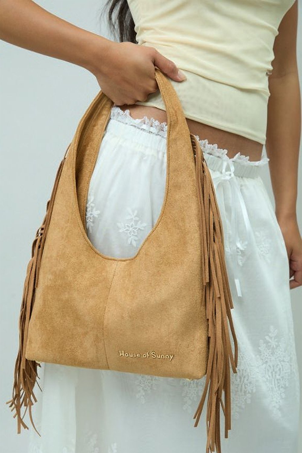 House of Sunny Tassel Sling Bag