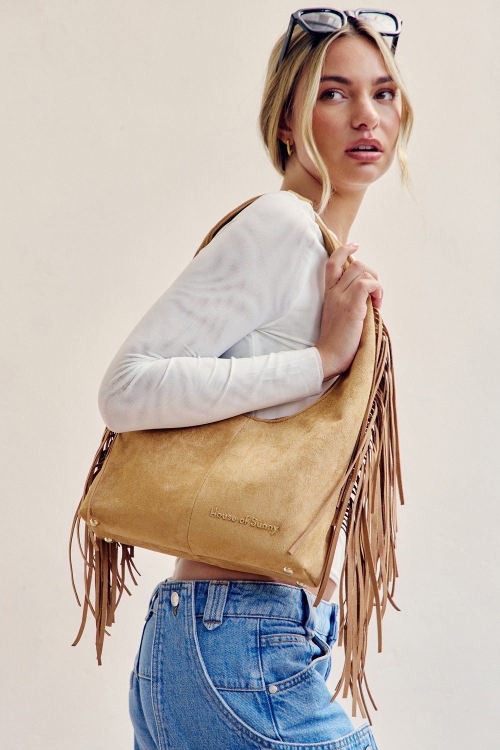 House of Sunny Tassel Sling Bag