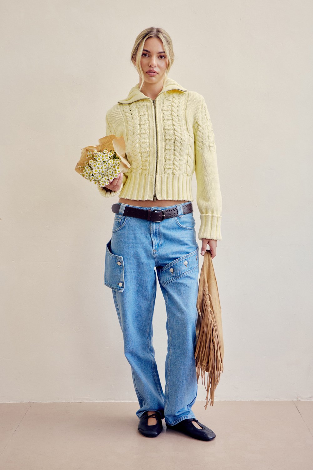 House of Sunny Tassel Sling Bag
