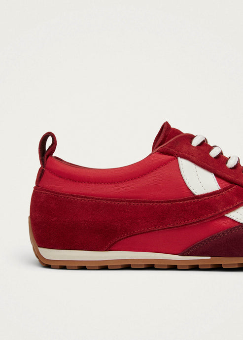 Alohas Tb.304 Nylon Red Leather Sneakers