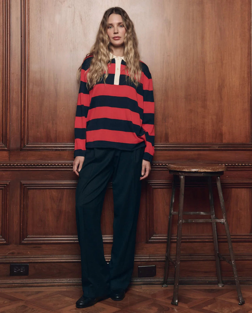 The Great. Academy Polo Sweater