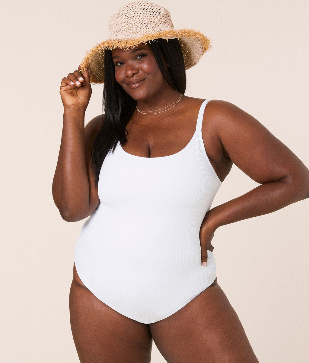 Andie Swim The Amalfi Ribbed One Piece - White