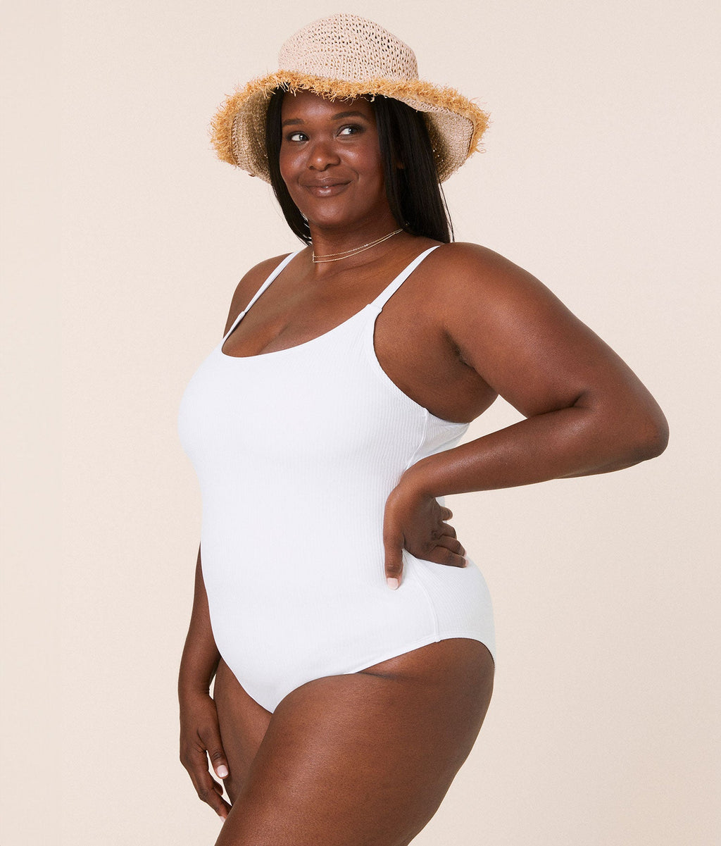 Andie Swim The Amalfi Ribbed One Piece - White