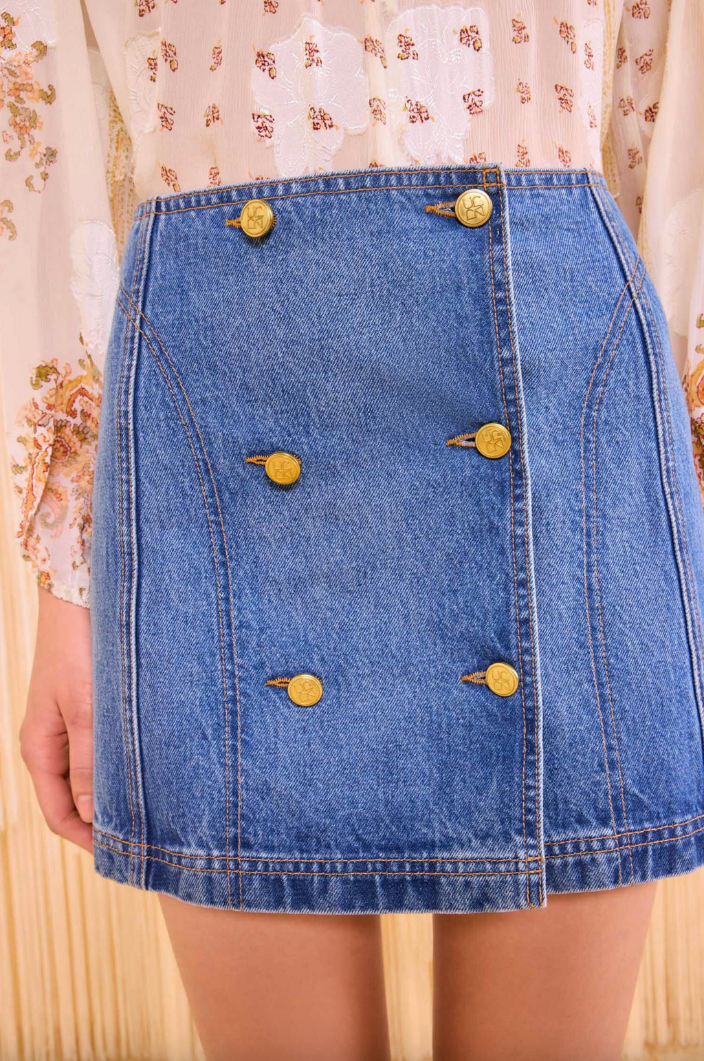 Ulla Johnson Clara Mini Denim Skirt