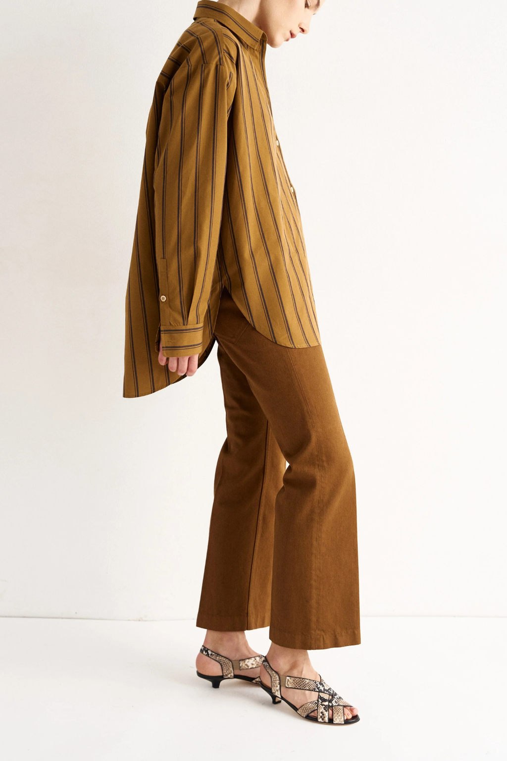Jamie Haller The Essential Striped Shirt - Golden Rod
