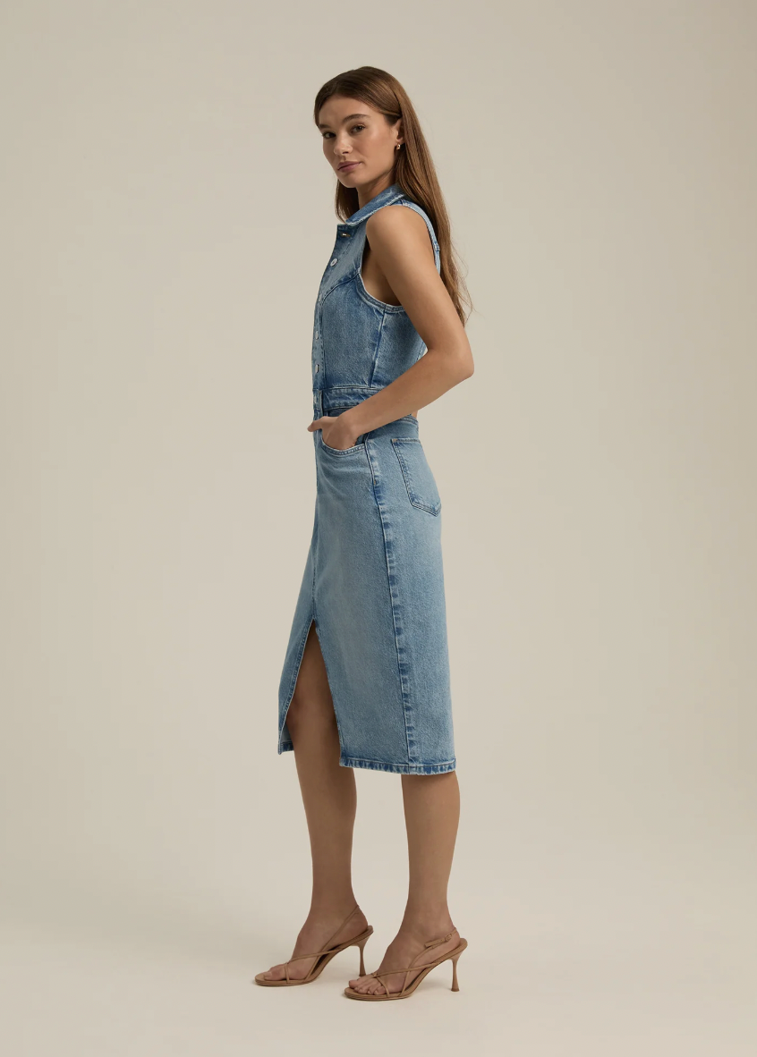 Favorite Daughter The Halter City Dress - Santa Barbara