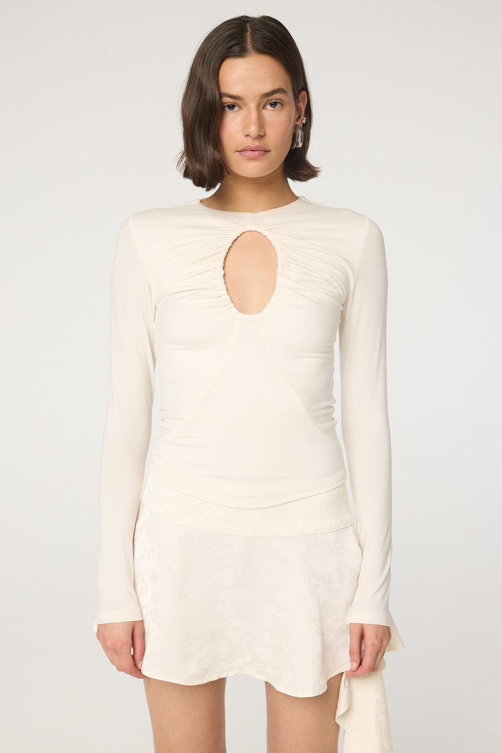 The Line By K Vanilla Demi Top