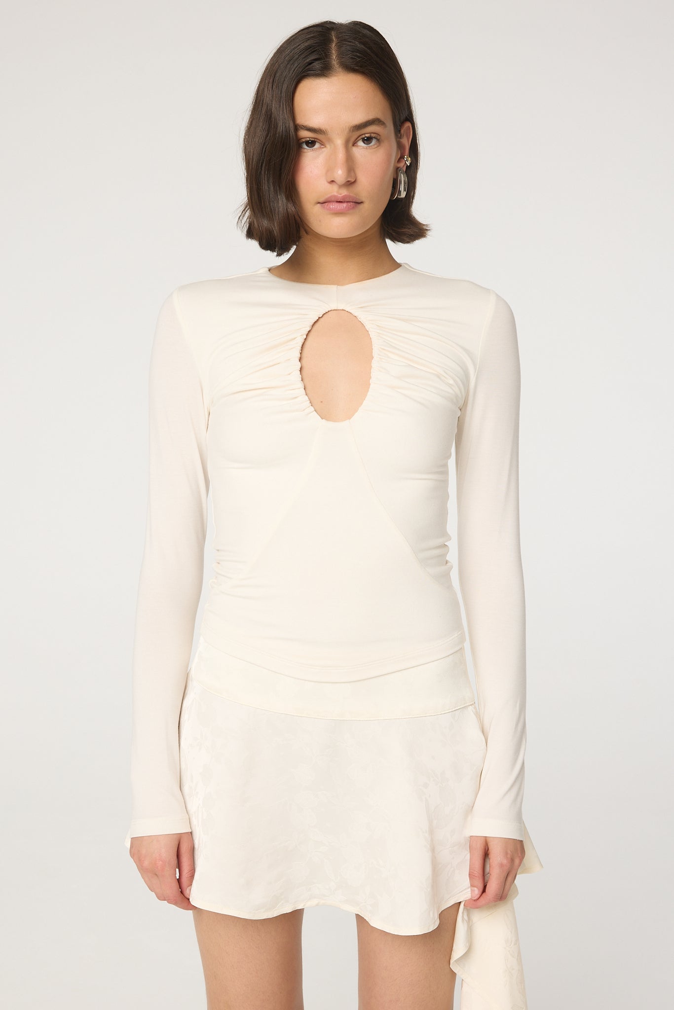 The Line By K Vanilla Demi Top