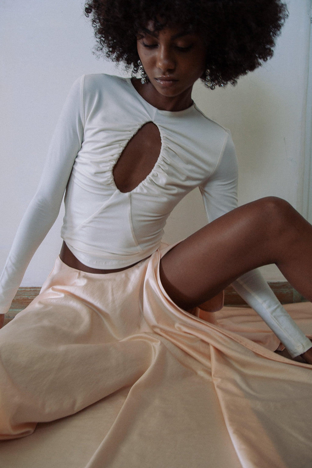 The Line By K Vanilla Demi Top