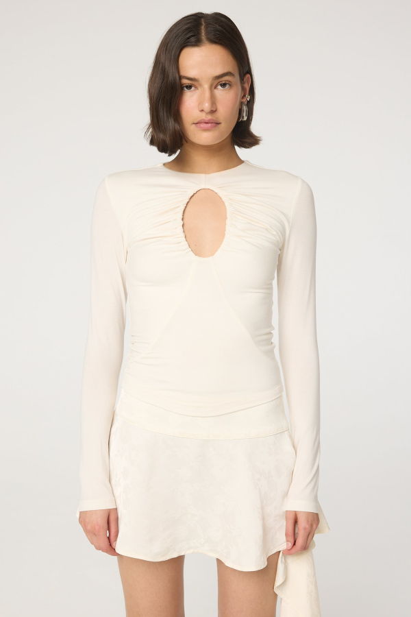 The Line By K Vanilla Demi Top