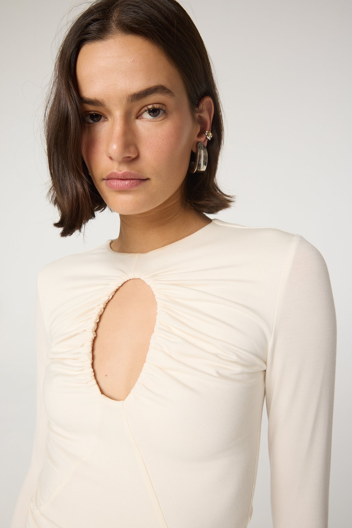 The Line By K Vanilla Demi Top