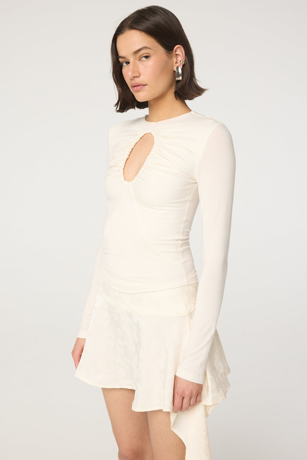 The Line By K Vanilla Demi Top