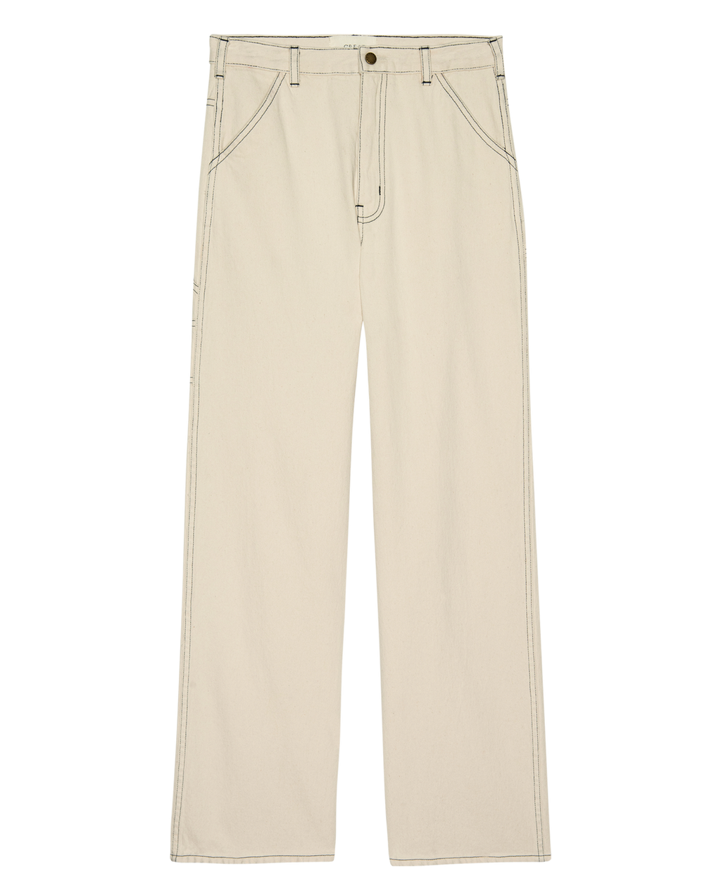The Great. The Mill Jean Natural With Navy Stitching Pants