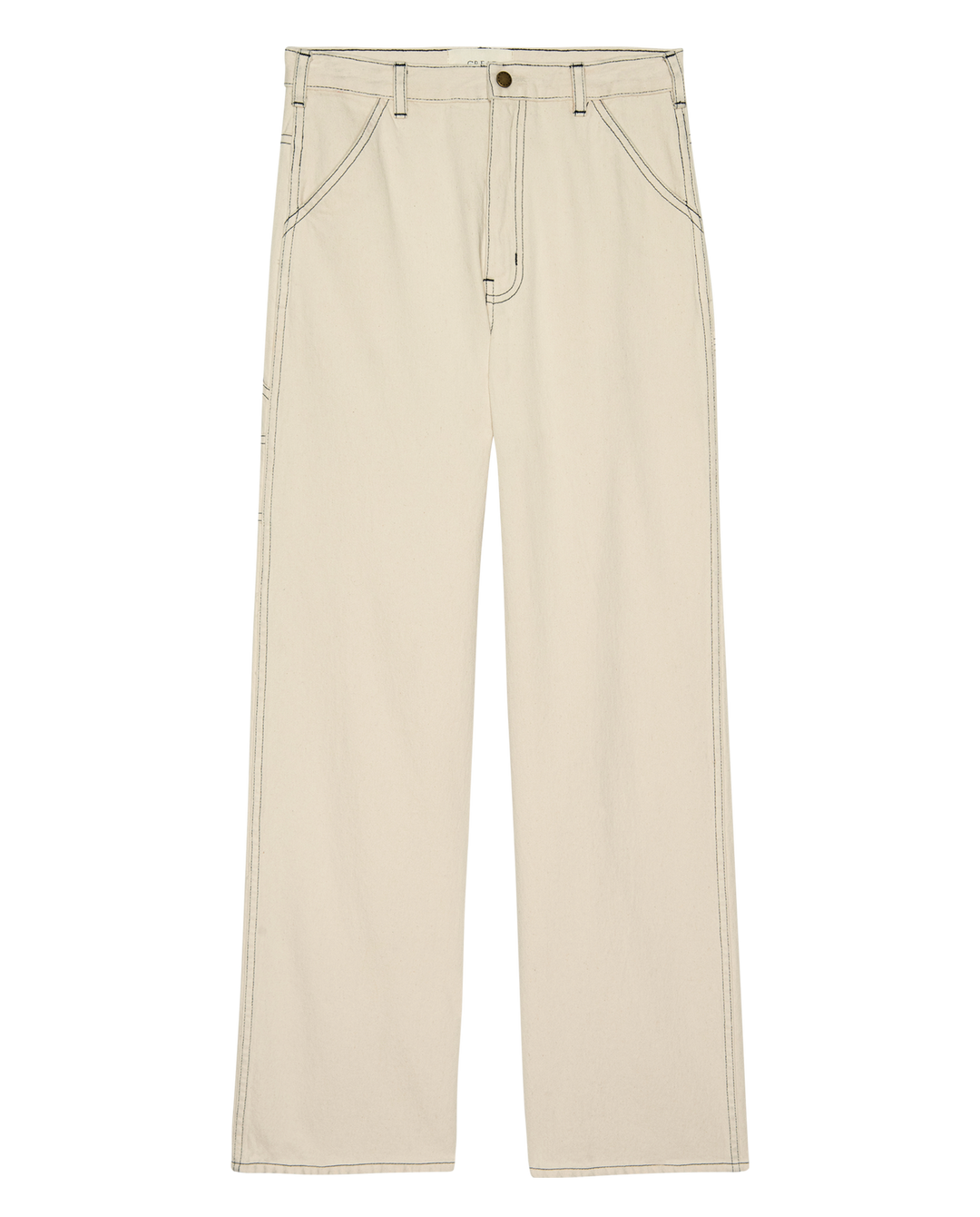 The Great. The Mill Jean Natural With Navy Stitching Pants
