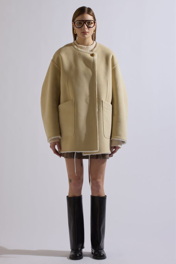 The NKC Store Rose Reversible Shearling Jacket