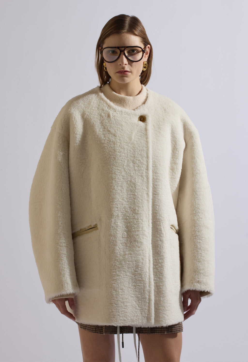 The NKC Store Rose Reversible Shearling Jacket