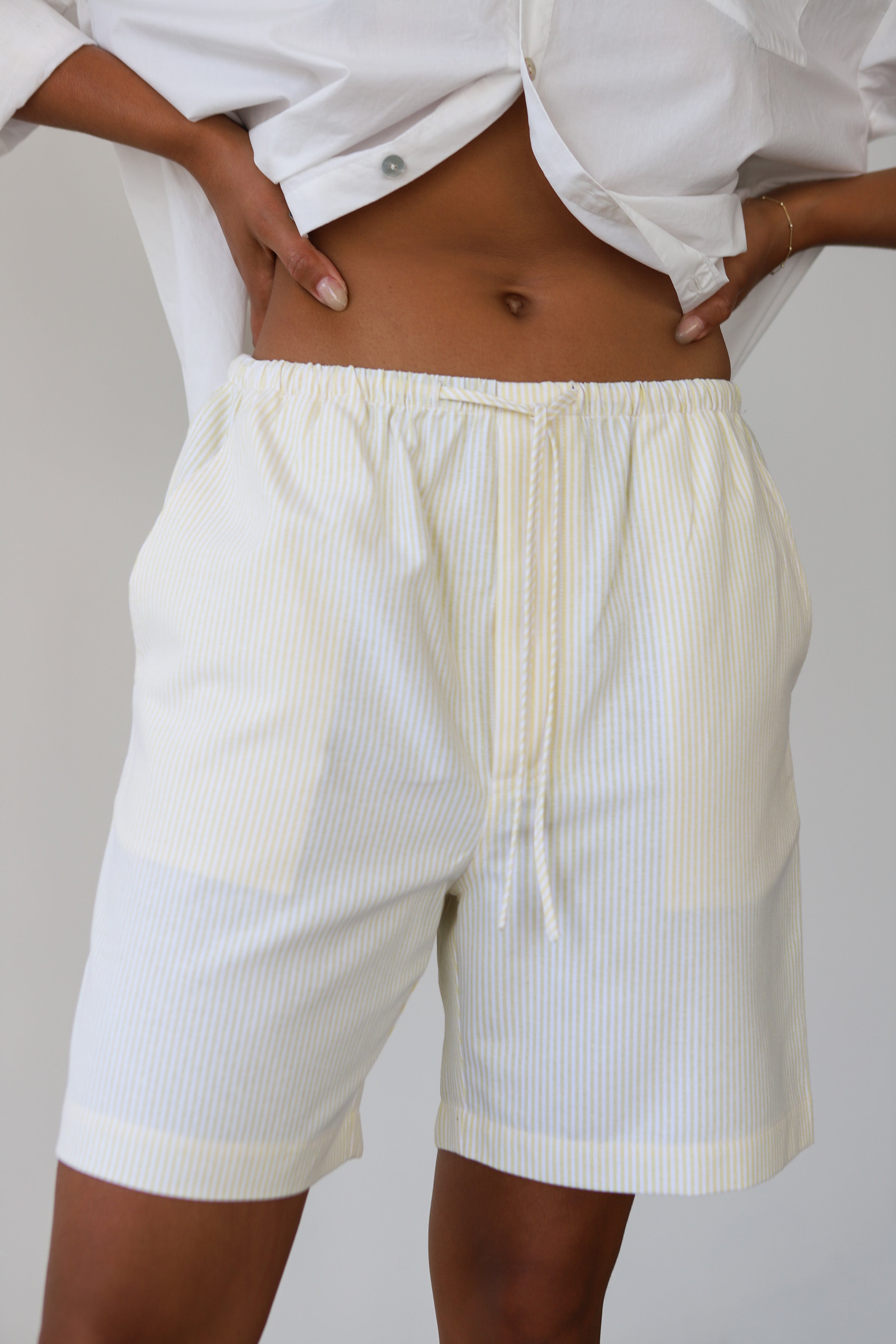 Be Idle Pinstripe Bermuda Short
