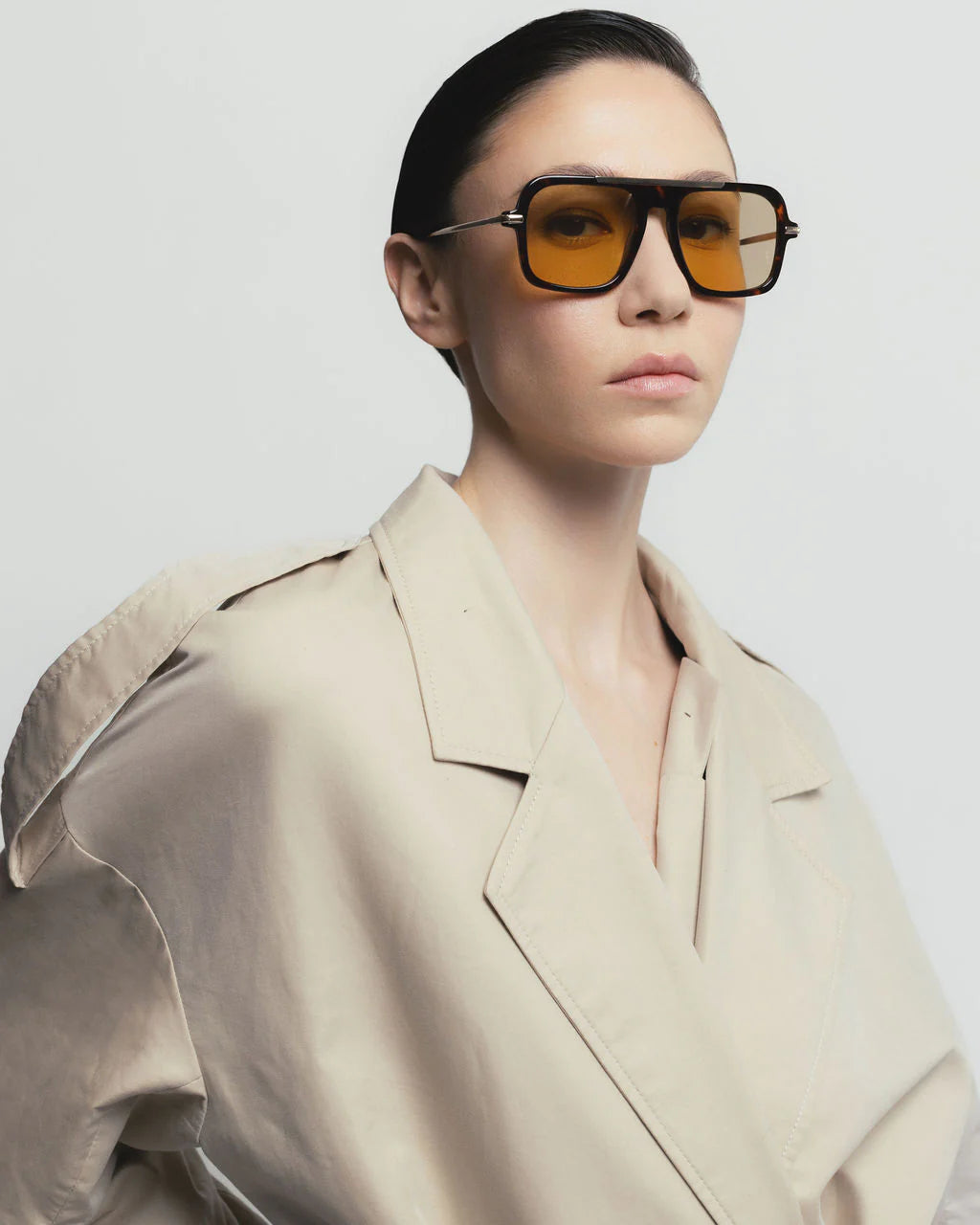 Past Midnight The Retro Sunglasses - Yellow