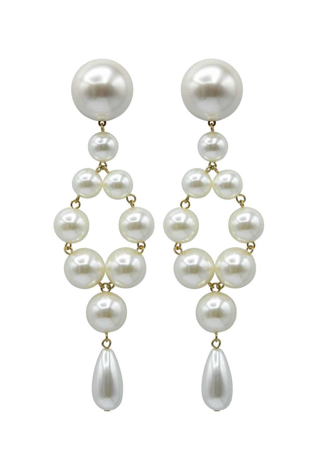 Francine Bramli Theonie 74 Earrings - Pearly Ivory