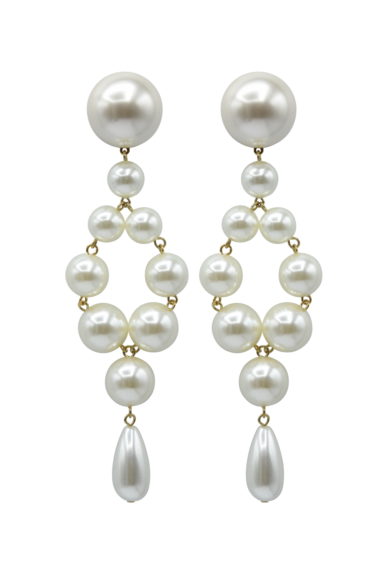 Francine Bramli Theonie 74 Earrings - Pearly Ivory