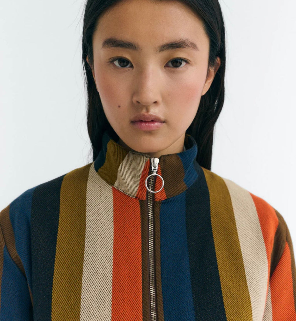 Thinking MU Ceci Striped Jacket