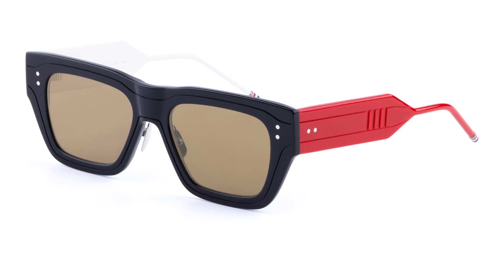 Thom Browne Rectangular Asian Fit Sunglasses - Blue