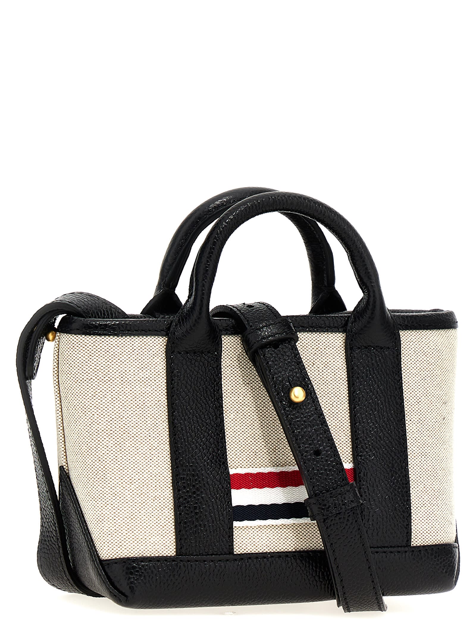 Thom Browne Micro Tool Tote Handbag - Black