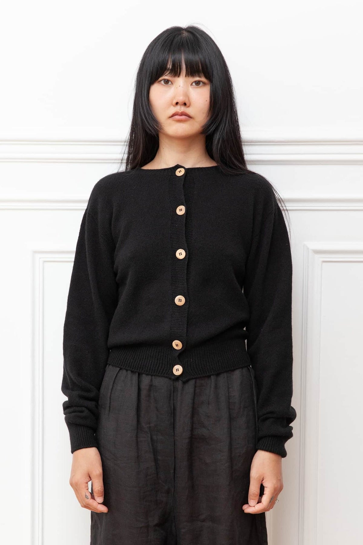 Baserange Tier Cardigan - Black