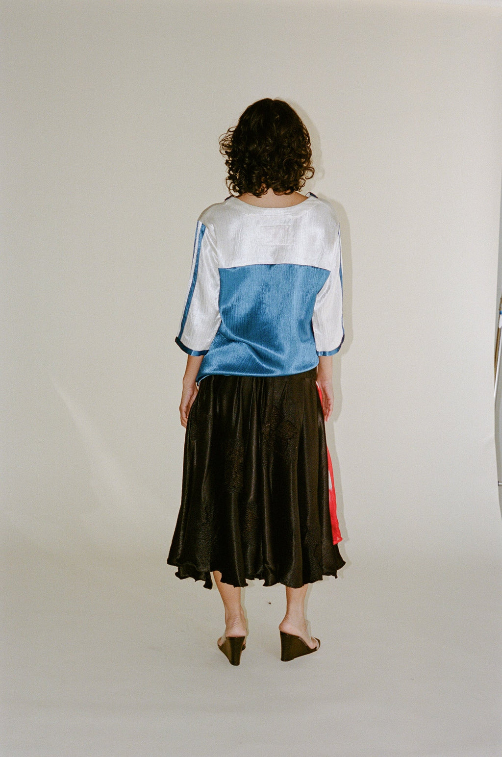 TIGRA TIGRA Panel Skirt - Black/Red
